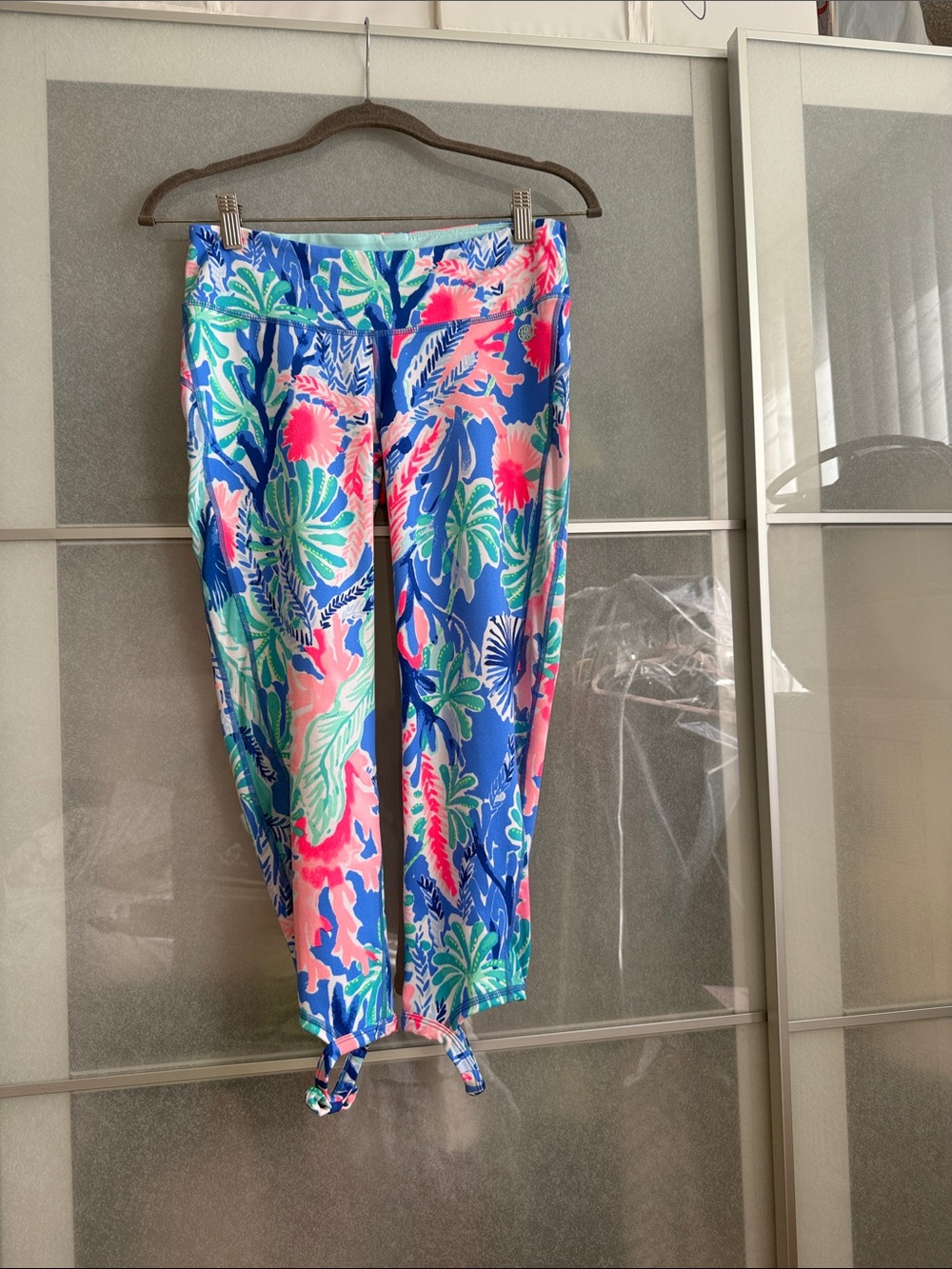 Lilly Pulitzer Mint and Multicolor Printed Swim Top